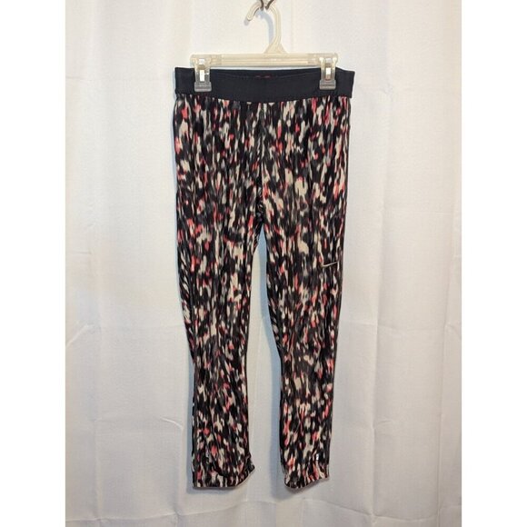 Womens Size Small Capri Pants Nike Stay Warm dri fit black pink white - Picture 1 of 16